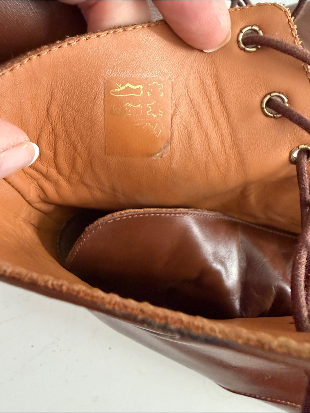 Bobbie’s Paris Brown Leather Lace-Up Ankle Boots for Women Size 38 - Picture 7 of 8